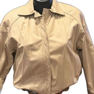 Genuine Leather, Faux Slits Details Made in Korea 1990's Vintage Wilson M